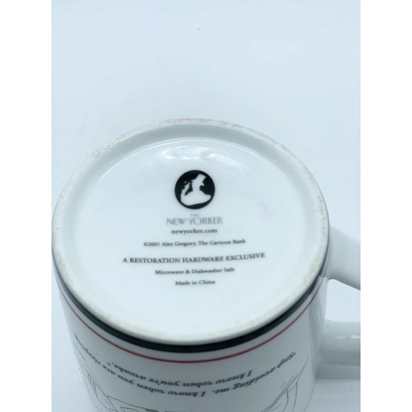 Coffee Mug New Yorker Santa Mrs Claus 2001 Restoration Hardware Mug - Picture 2 of 2